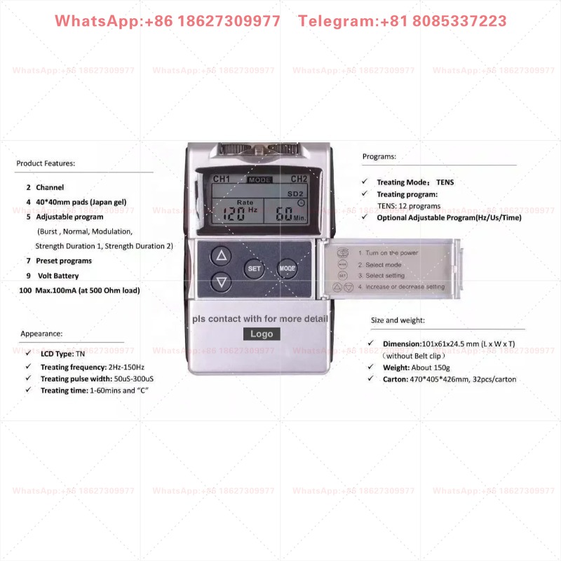 7000 4-Channel 15 Modes Pain R - Tens Pain Relief Unit ulasan dan harga