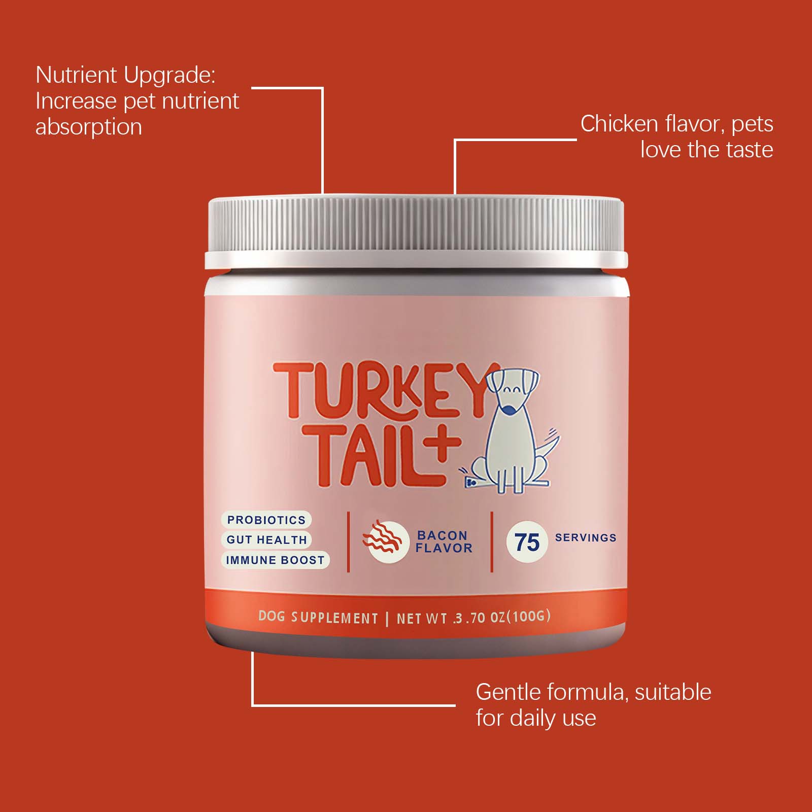 Canine Probiotic Powder Intest - Health Wellness Vitality ulasan dan harga