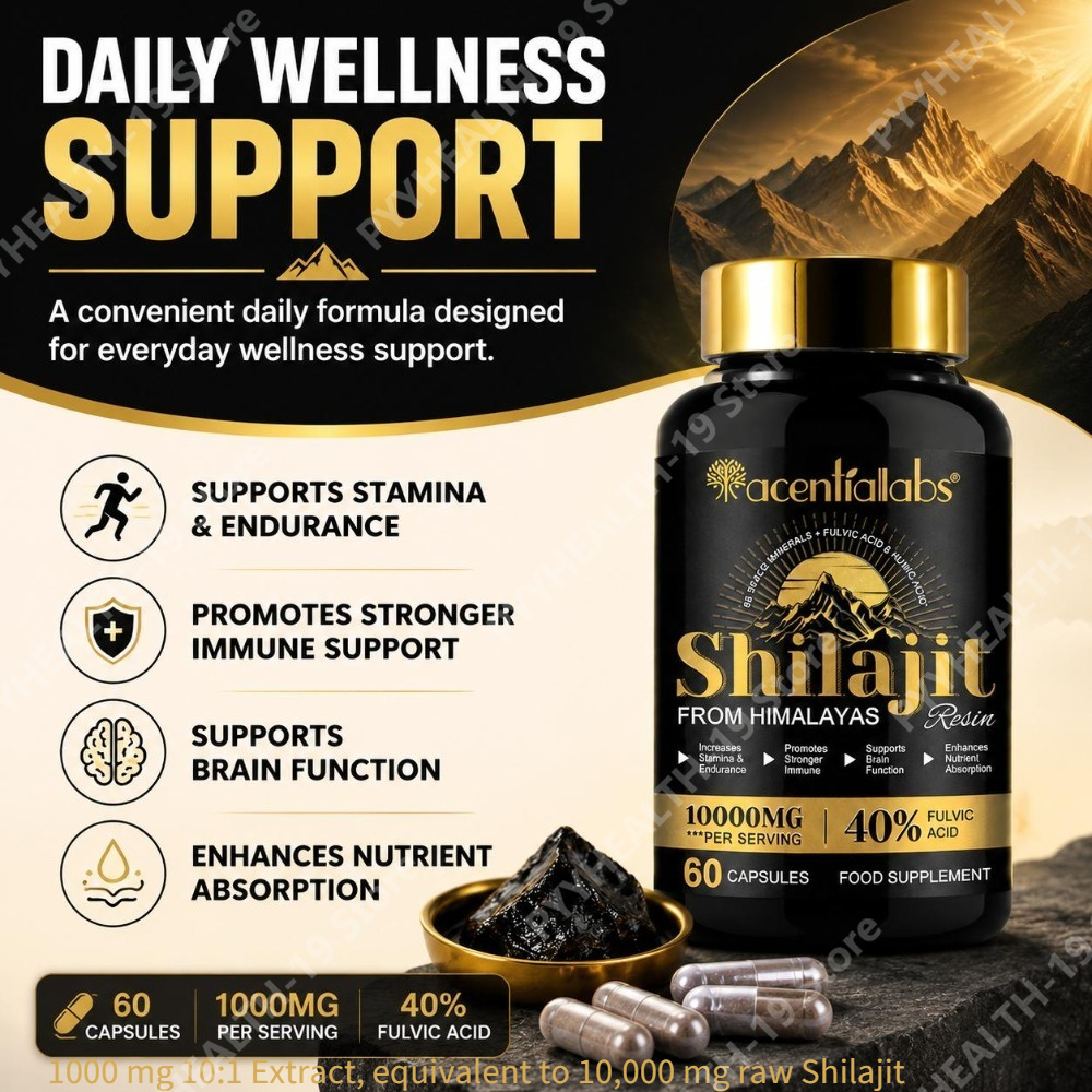 Shilajit Resin Capsules with 1 - Health Wellness Vitality ulasan dan harga