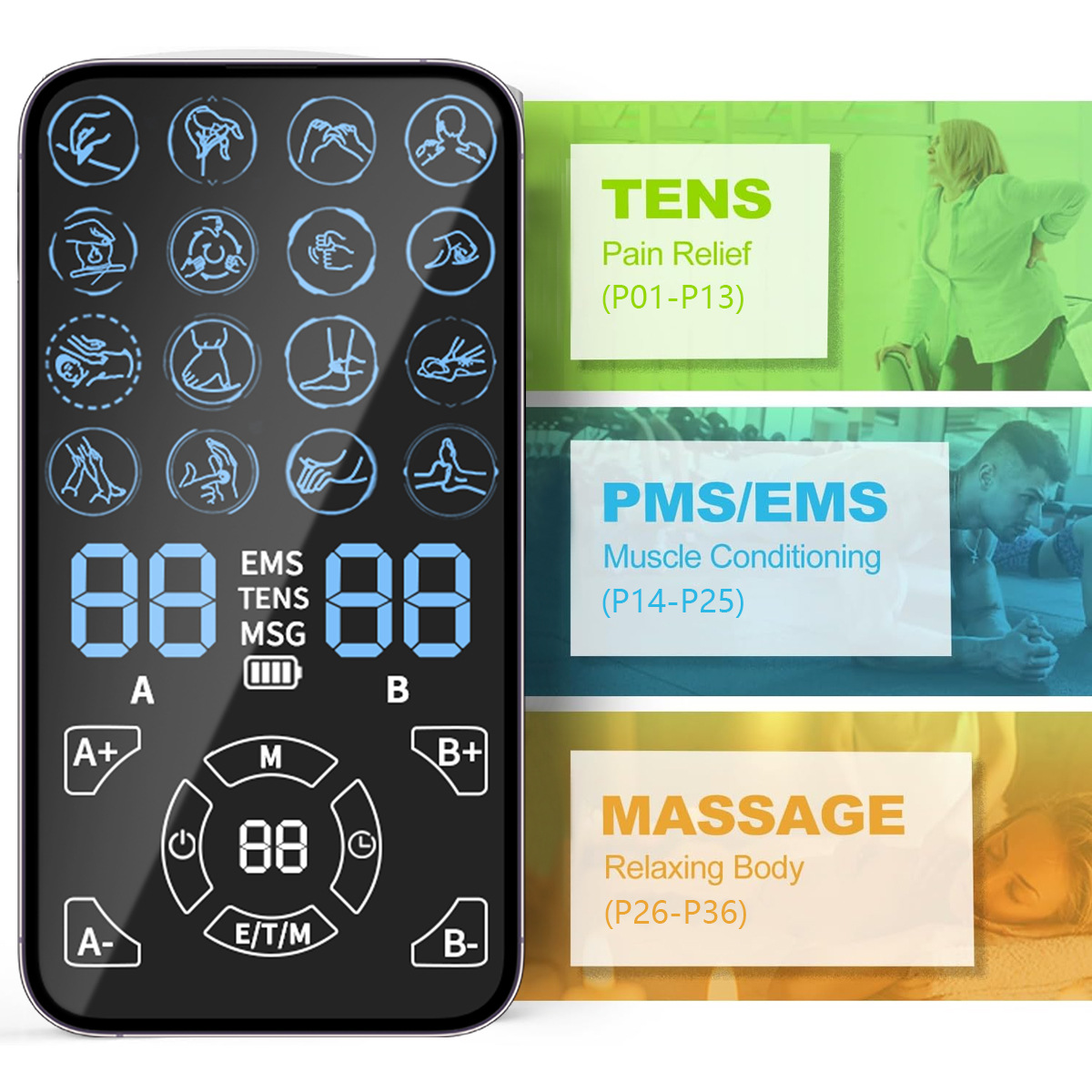 Pain Relief TENS Unit EMS Mass - Tens Pain Relief Unit ulasan dan harga