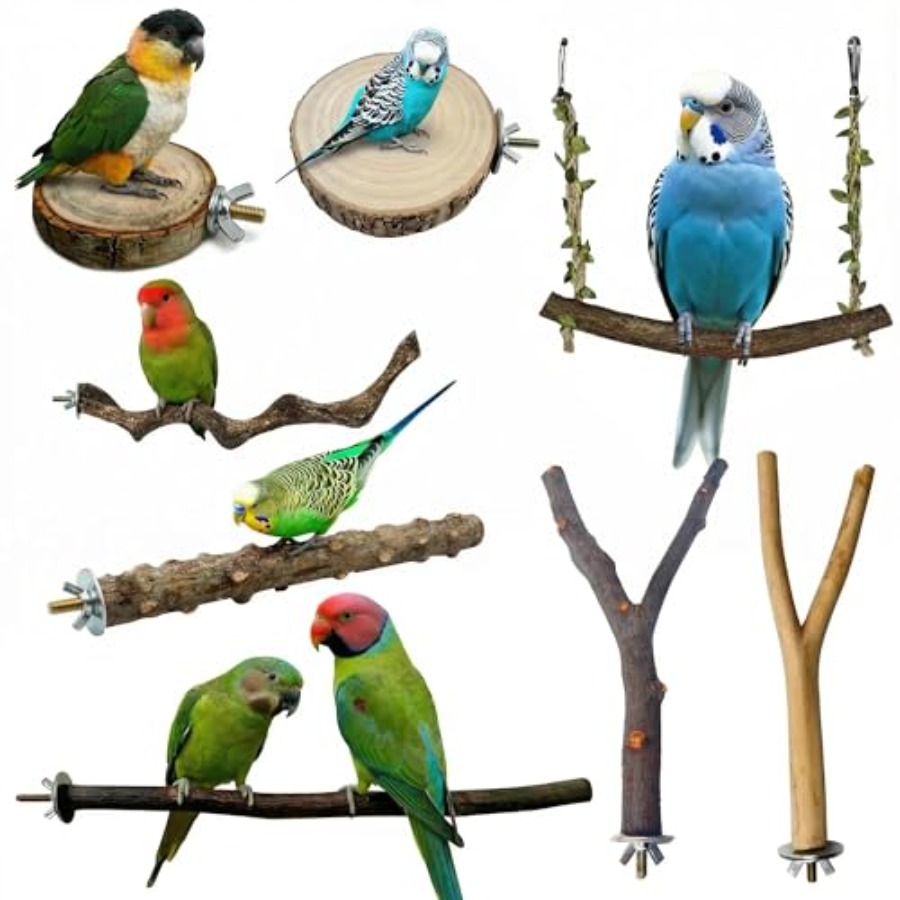 8PCS natural wood bird perches - Health & Wellness Kuala Lumpur Reviews ulasan dan harga