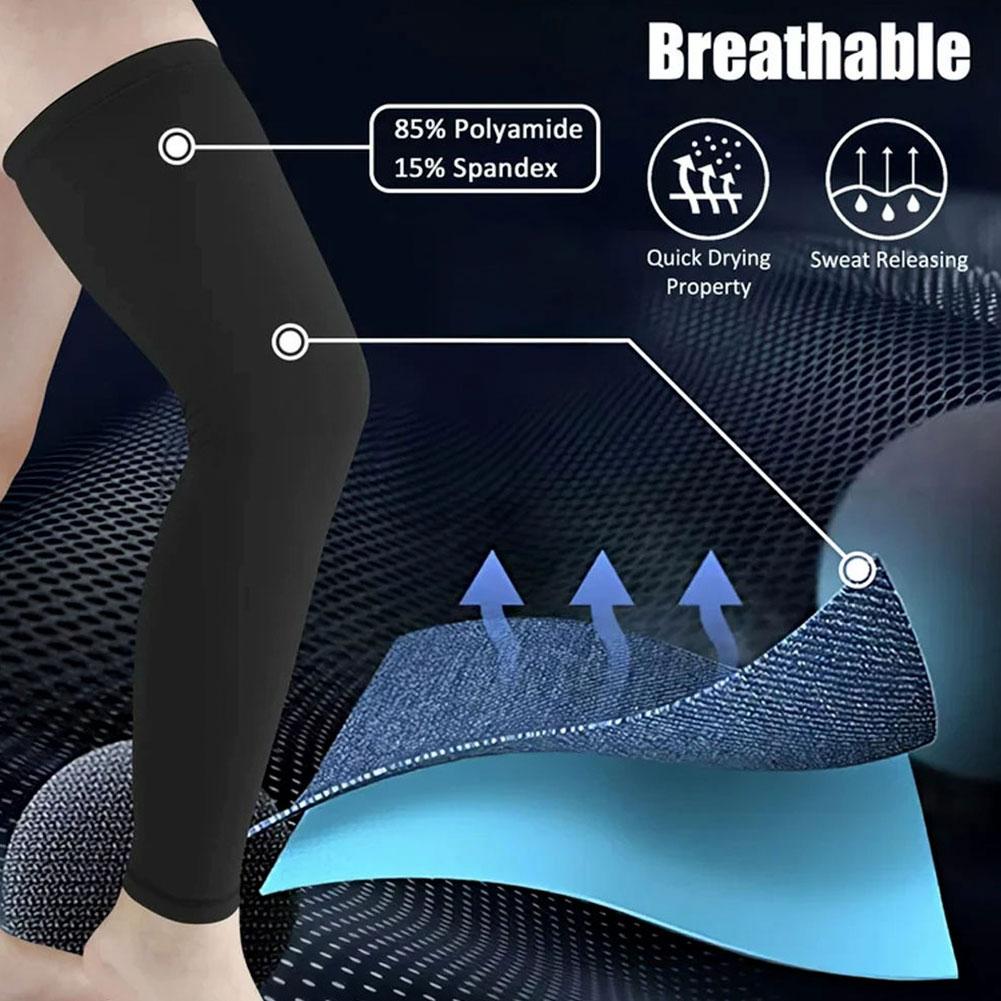 Sun Protection Leg Covers Leg  - Compression Knee Sleeve ulasan dan harga