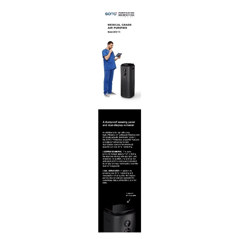SOTO Y9 H13 HEPA Electric Plas - Air Purifier Hepa ulasan dan harga